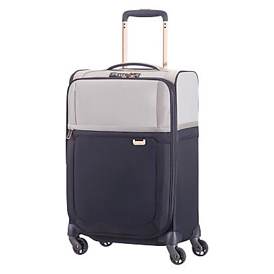 Samsonite Uplite 4-Wheel 55cm Cabin Spinner Suitcase Pearl/Navy Samsonite Uplite 4-Wheel 55cm Cabin Spinner Suitcase Pearl/Navy
